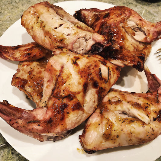 Honey and Mustard Roasted Rabbit