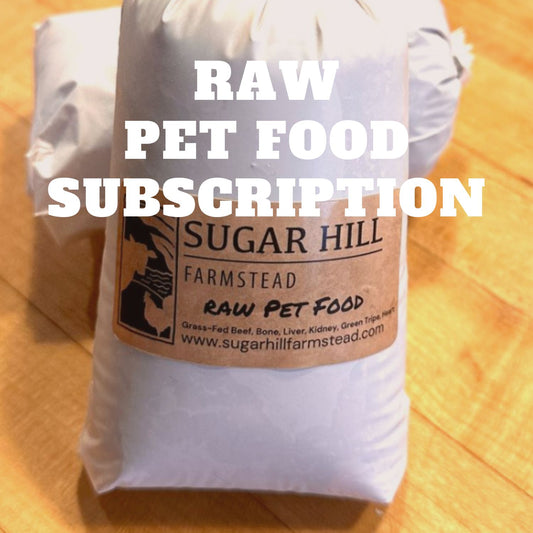 Grass-Fed Raw Pet Food-Beef Subscription